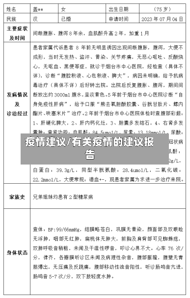 疫情建议/有关疫情的建议报告-第2张图片