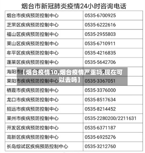 【烟台疫情10,烟台疫情严重吗,现在可以去吗】-第2张图片