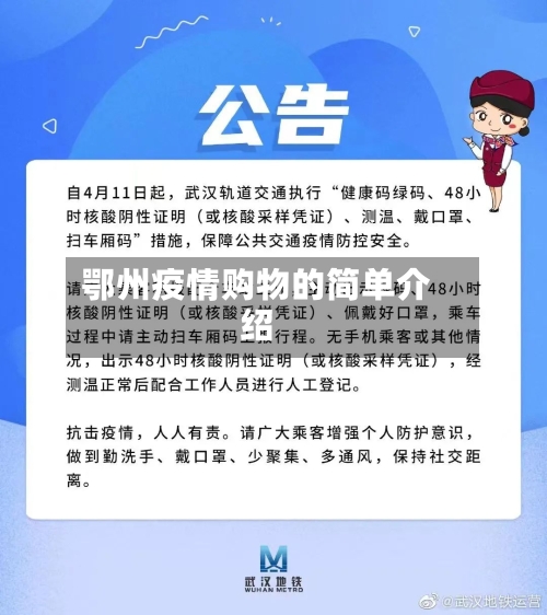 鄂州疫情购物的简单介绍