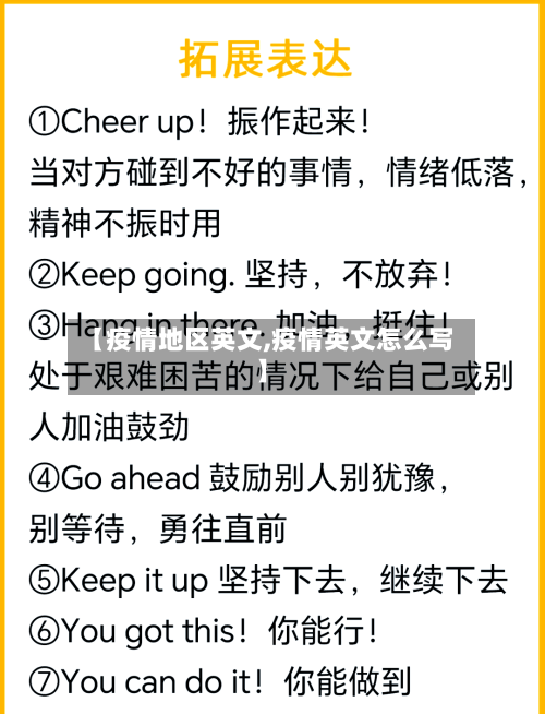 【疫情地区英文,疫情英文怎么写】-第3张图片