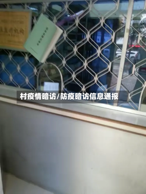 村疫情暗访/防疫暗访信息通报-第3张图片