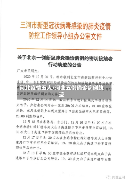 河北疫情五人/河北五例确诊病例轨迹